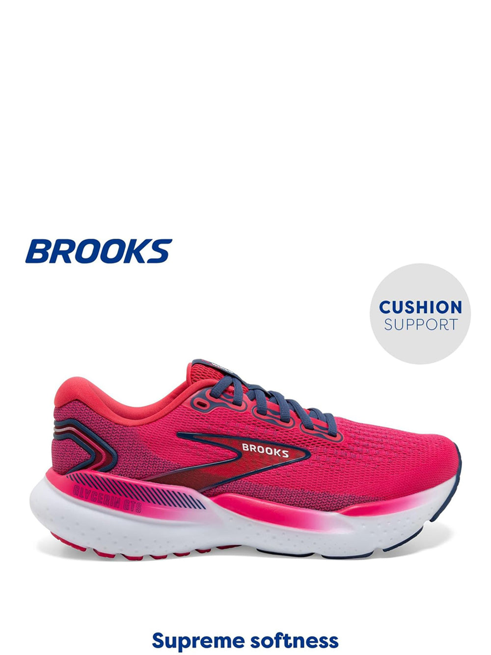 Scarpe Running Brooks Donna Glycerin Gts 21 Rosa Brooks Angolo dello Sport