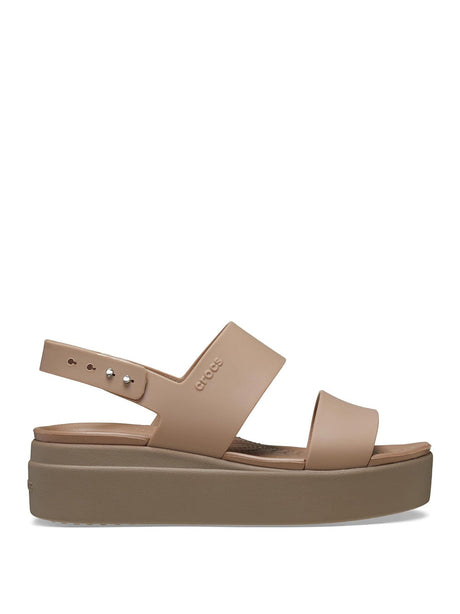 Ciabatte Crocs Donna Brooklyn Low Wedge Beige Crocs  Angolo dello Sport