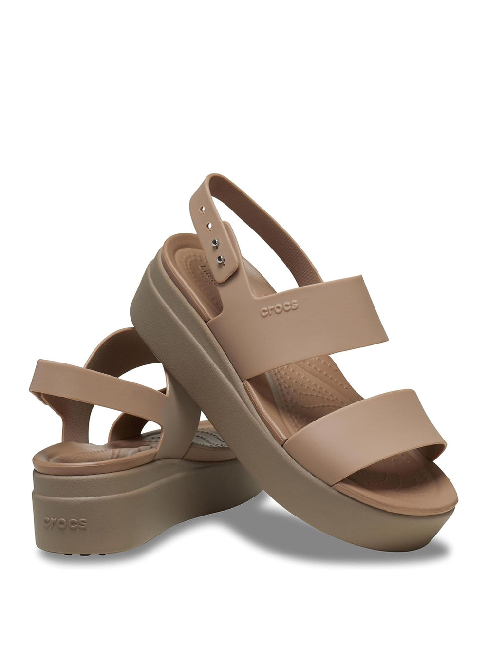 Ciabatte Crocs Donna Brooklyn Low Wedge Beige Crocs  Angolo dello Sport