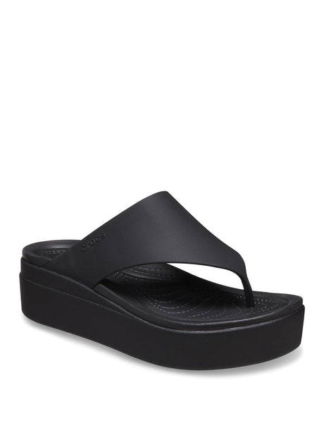 Infradito Crocs Donna Brooklyn Flip Nero Crocs  Angolo dello Sport