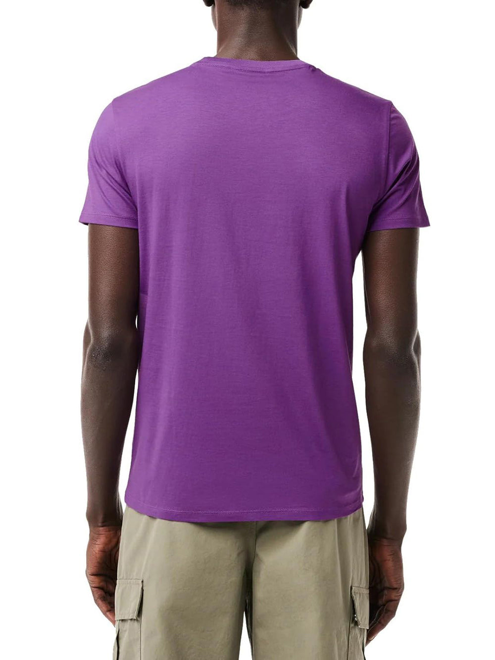 T-Shirt Lacoste Uomo Viola Lacoste Angolo dello Sport