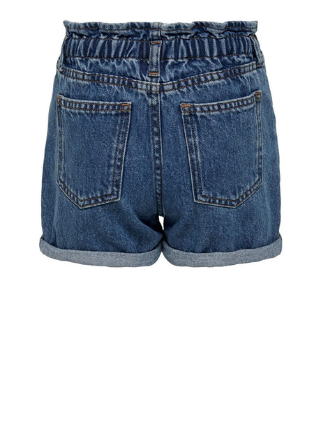 Shorts Only Bambina Cuba Paperbag Denim Only  Angolo dello Sport
