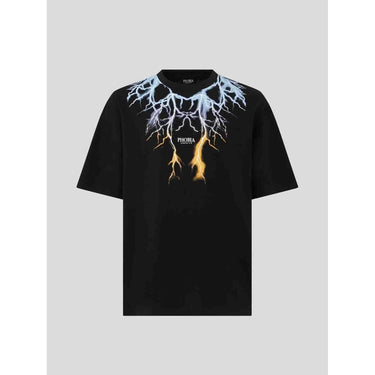 T-shirt PHOBIA Uomo LIGHTNING PRINT Nero