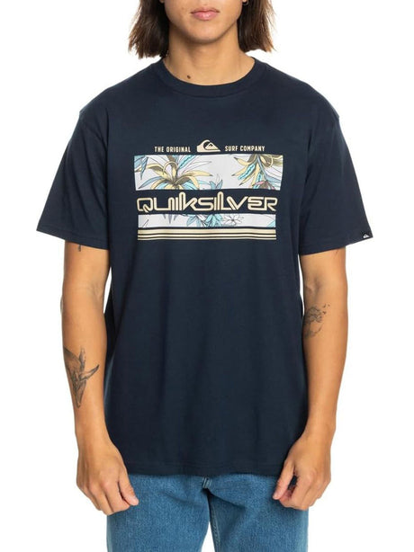 T-Shirt Quicksilver Uomo Tropical Rainbow Blu Quicksilver  Angolo dello Sport