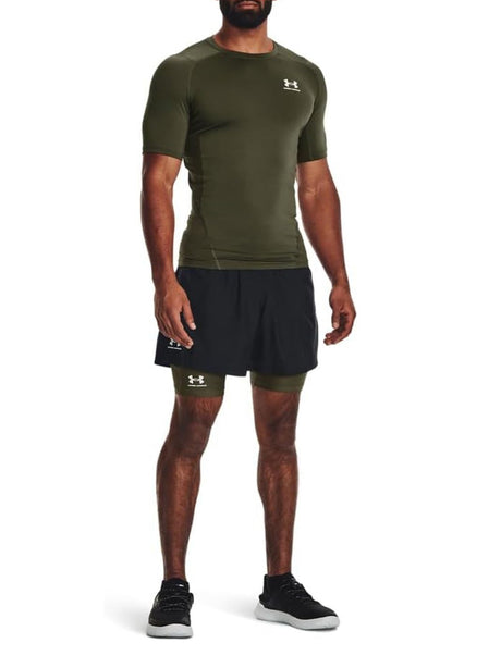 T-Shirt Sportiva Under Armour Uomo Ua Hg Comp Verde