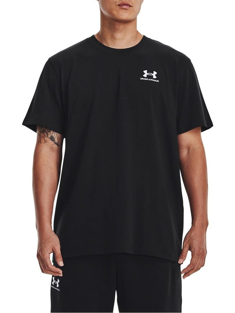 T-Shirt Sportiva Under Armour Uomo Ua Logo Emb Heavyweight Nero