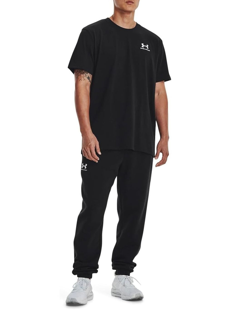 T-Shirt Sportiva Under Armour Uomo Ua Logo Emb Heavyweight Nero