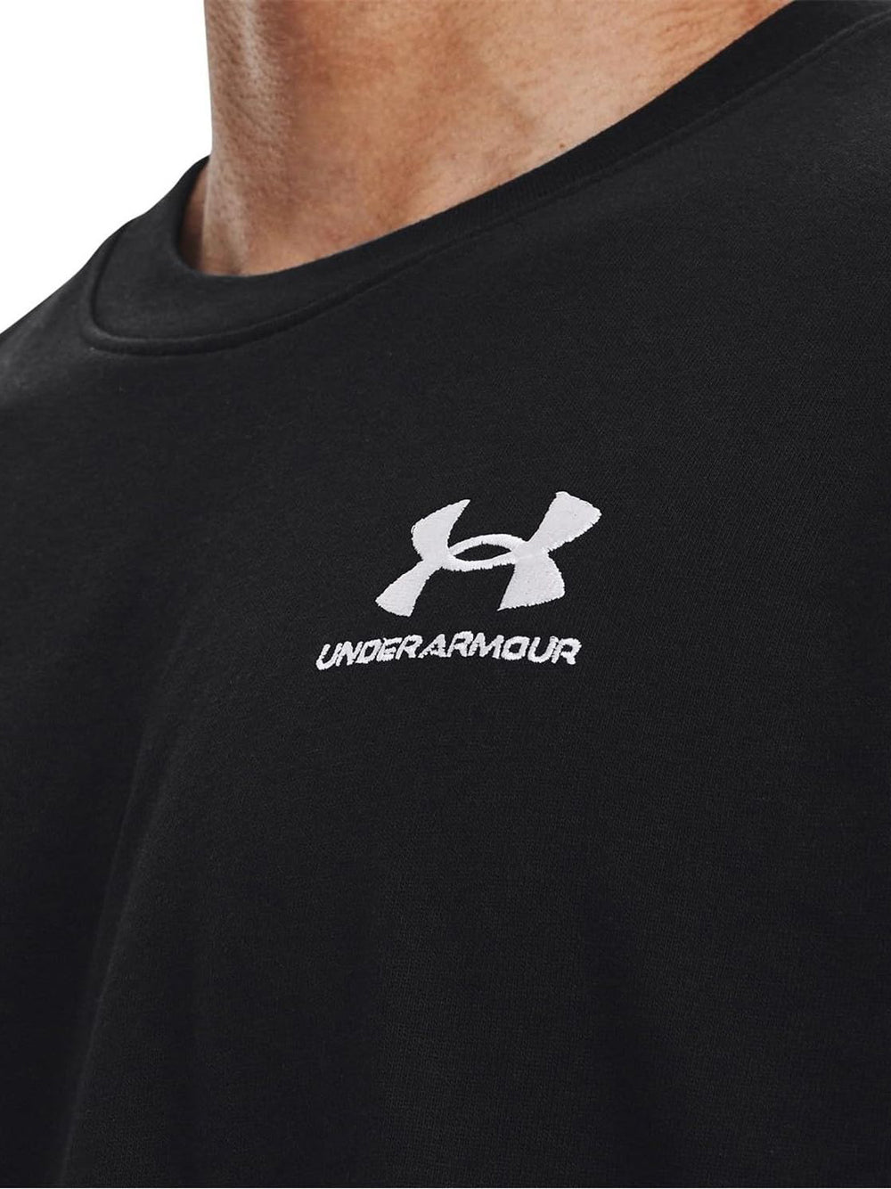T-Shirt Sportiva Under Armour Uomo Ua Logo Emb Heavyweight Nero