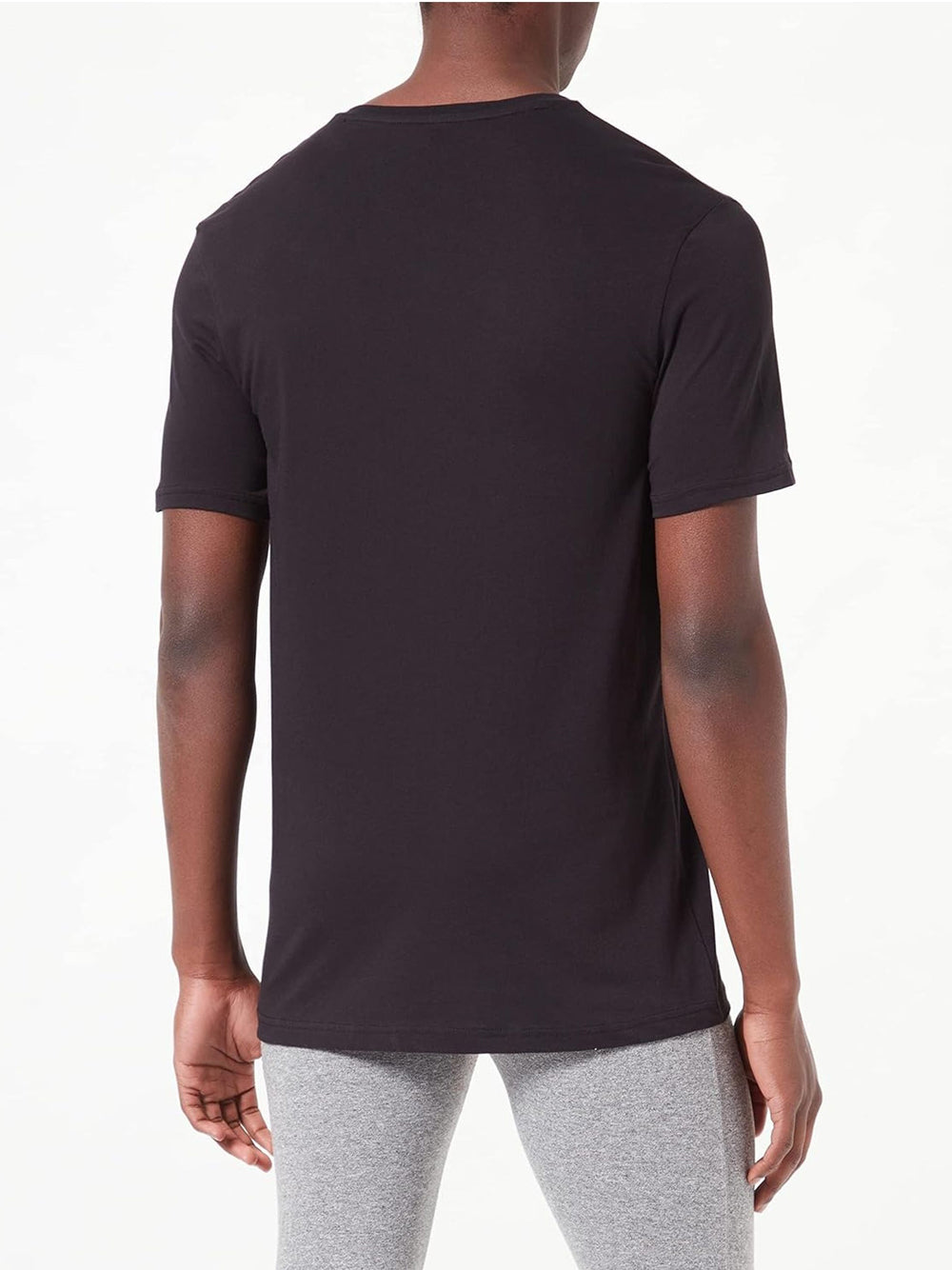 T-Shirt Adidas Uomo Acrc - 3pk V Neck T-Shirt Nero Adidas Angolo dello Sport