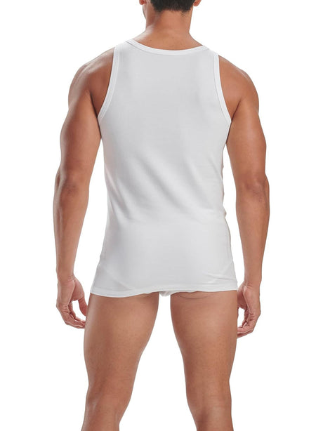 Canottiera Adidas Uomo Afc - 2pk Tank Top Bianco Adidas  Angolo dello Sport