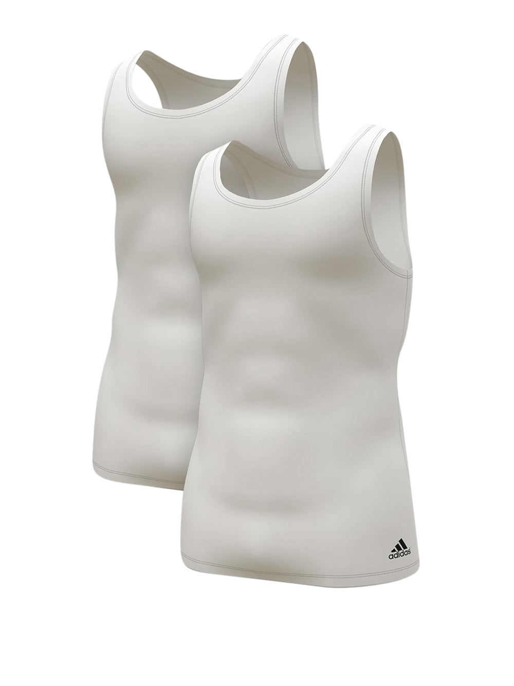 Canottiera Adidas Uomo Afc - 2pk Tank Top Bianco Adidas Angolo dello Sport