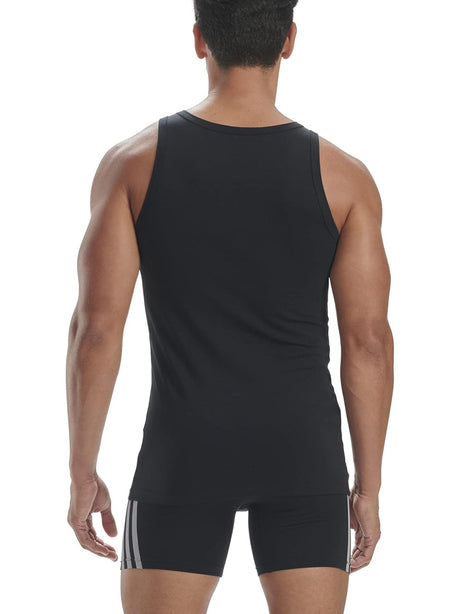 Canottiera Adidas Uomo Afc - 2pk Tank Top Nero Adidas  Angolo dello Sport