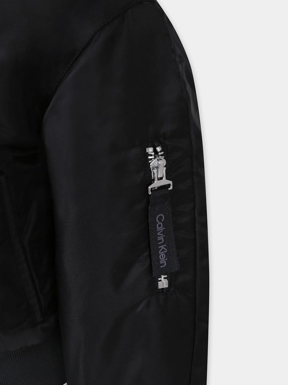 Giubbotto Calvin Klein Bambino Padded Boxy Bomber Nero Calvin Klein Angolo dello Sport