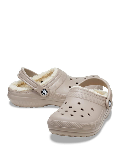 Ciabatte Crocs Unisex Classic Lined Clog Marrone Crocs  Angolo dello Sport