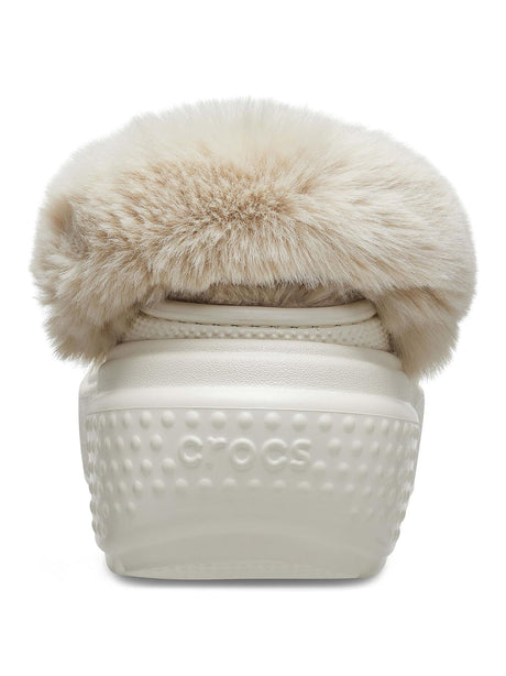 Ciabatte Crocs Unisex Stomp Lined Clog Bianco Crocs  Angolo dello Sport