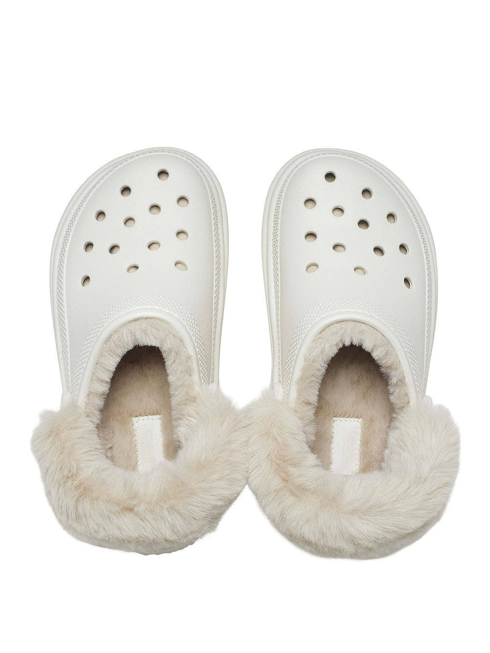 Ciabatte Crocs Unisex Stomp Lined Clog Bianco Crocs Angolo dello Sport