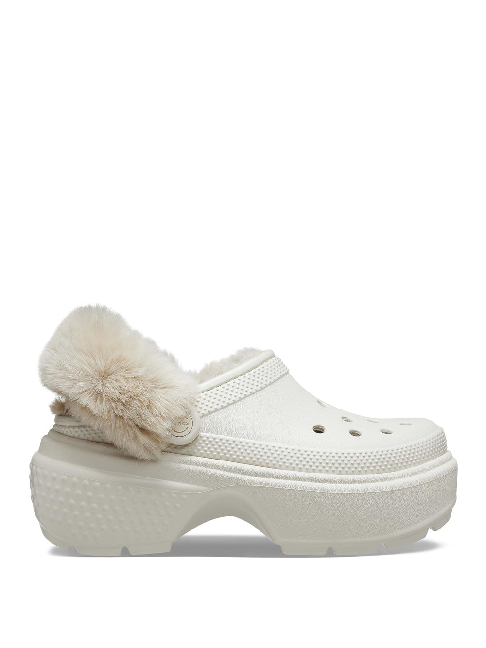 Ciabatte Crocs Unisex Stomp Lined Clog Bianco Crocs Angolo dello Sport