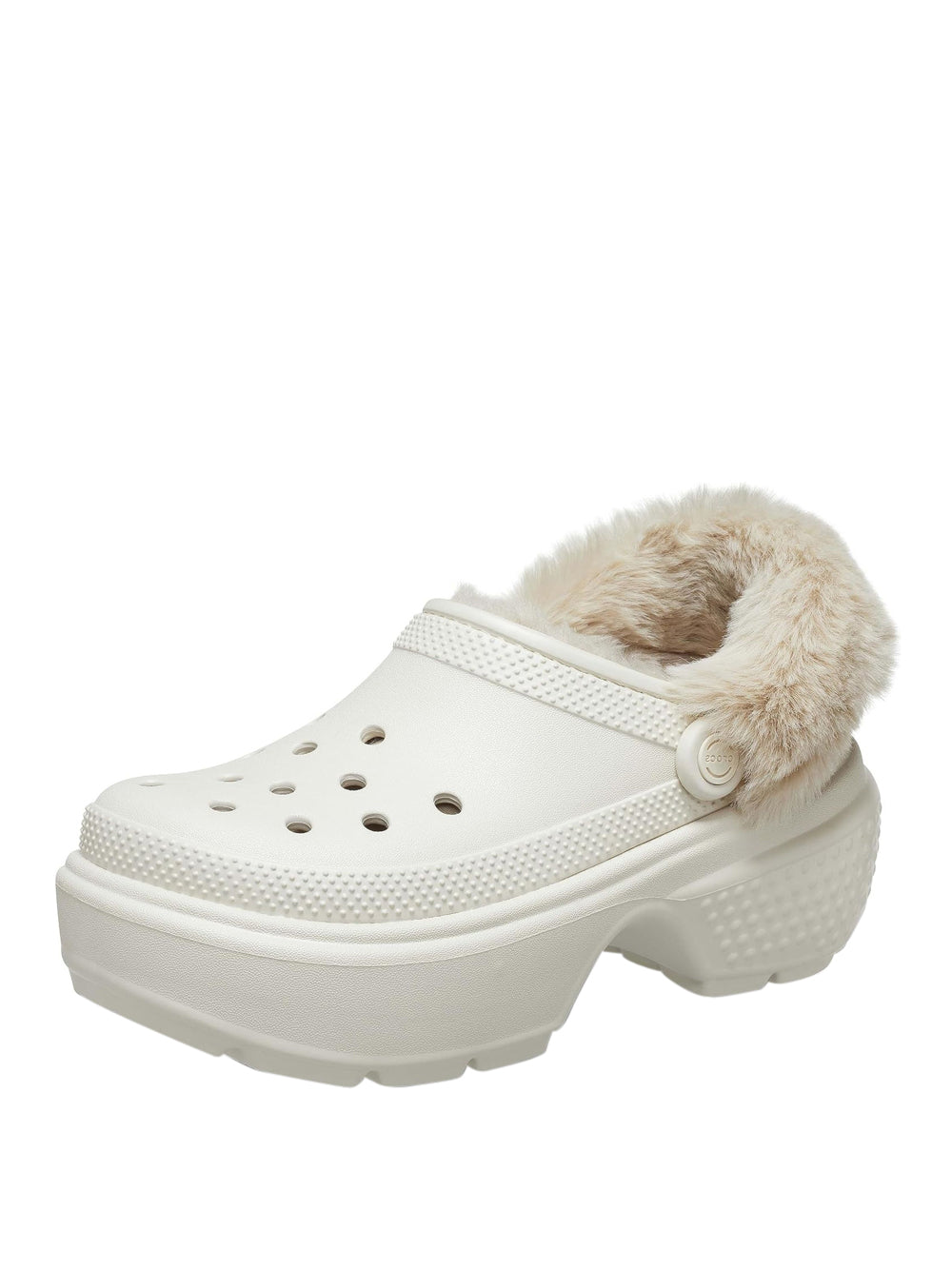 Ciabatte Crocs Unisex Stomp Lined Clog Bianco Crocs Angolo dello Sport
