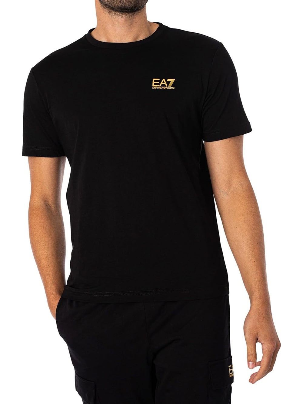 T-Shirt Ea7 Uomo Nero Ea7 Angolo dello Sport
