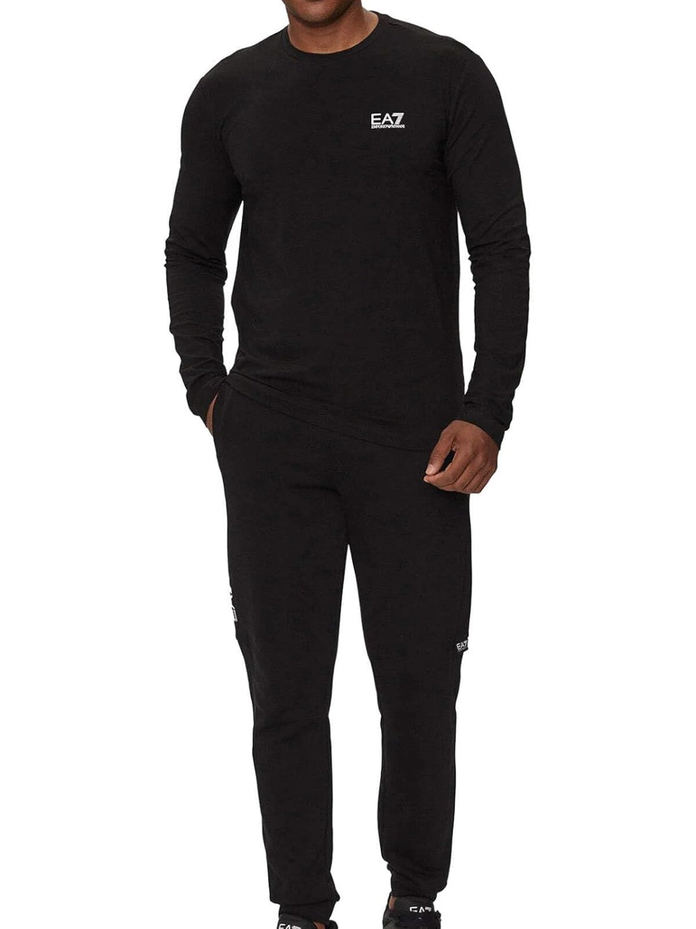 T-Shirt Ea7 Uomo Nero Ea7 Angolo dello Sport