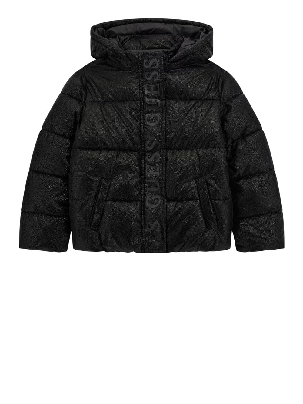 Giubbotto Guess Jr Bambina Hooded Nero Guess Angolo dello Sport