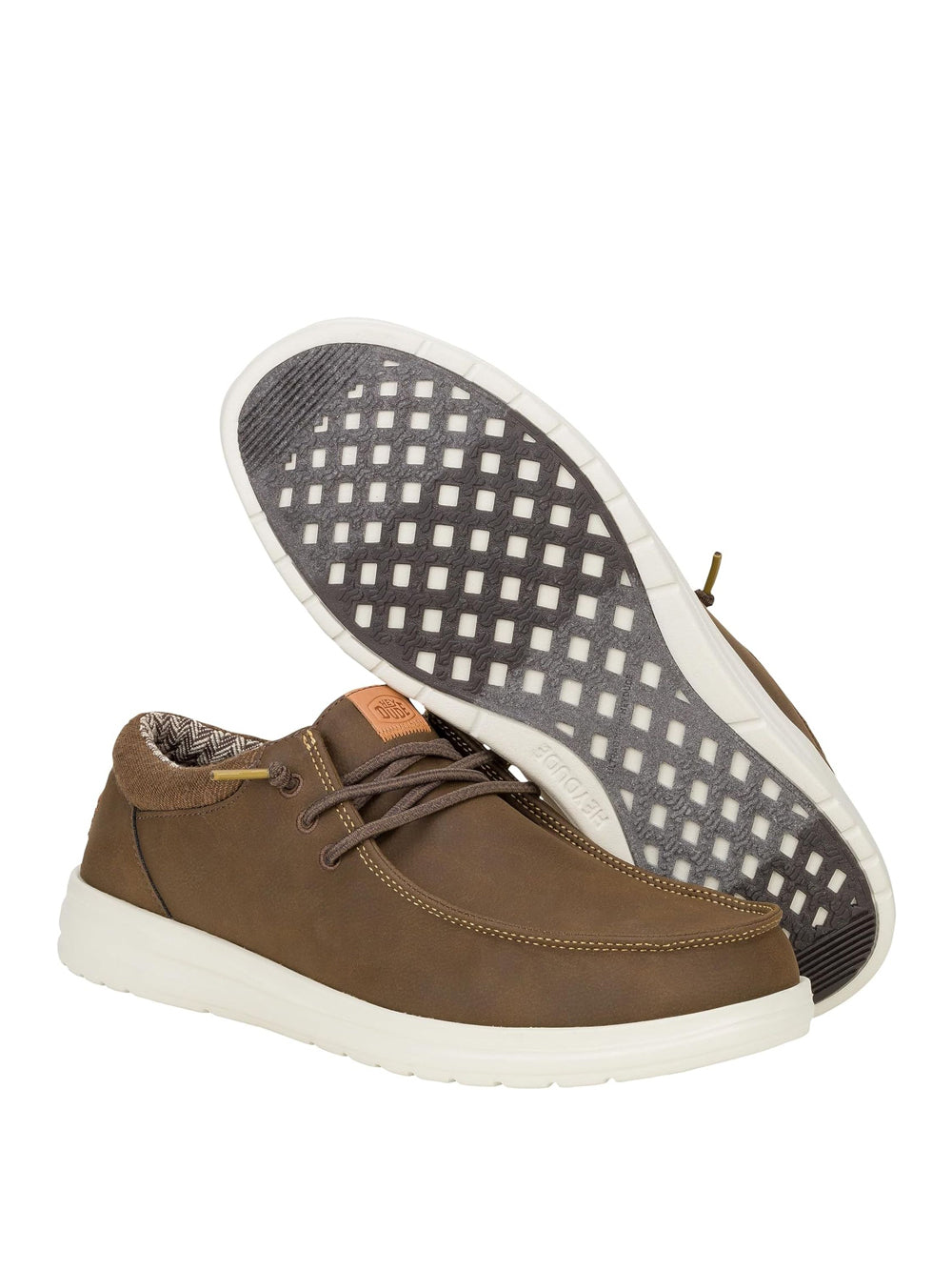 Mocassini Hey Dude Uomo Wally Grip Classic Marrone Hey Dude Angolo dello Sport