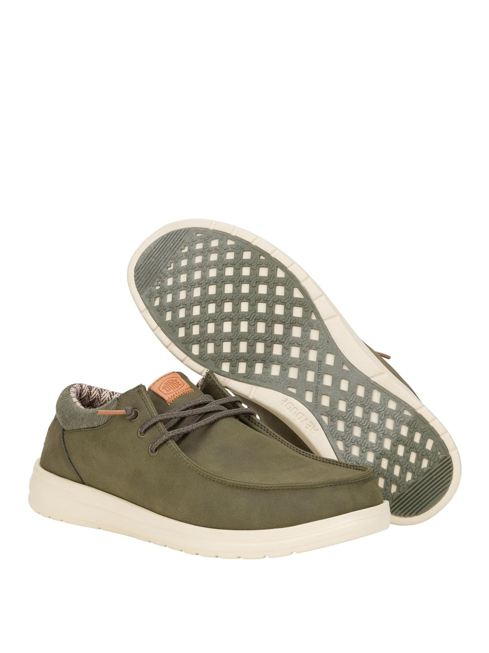 Mocassini Hey Dude Uomo Wally Grip Classic Verde Hey Dude  Angolo dello Sport