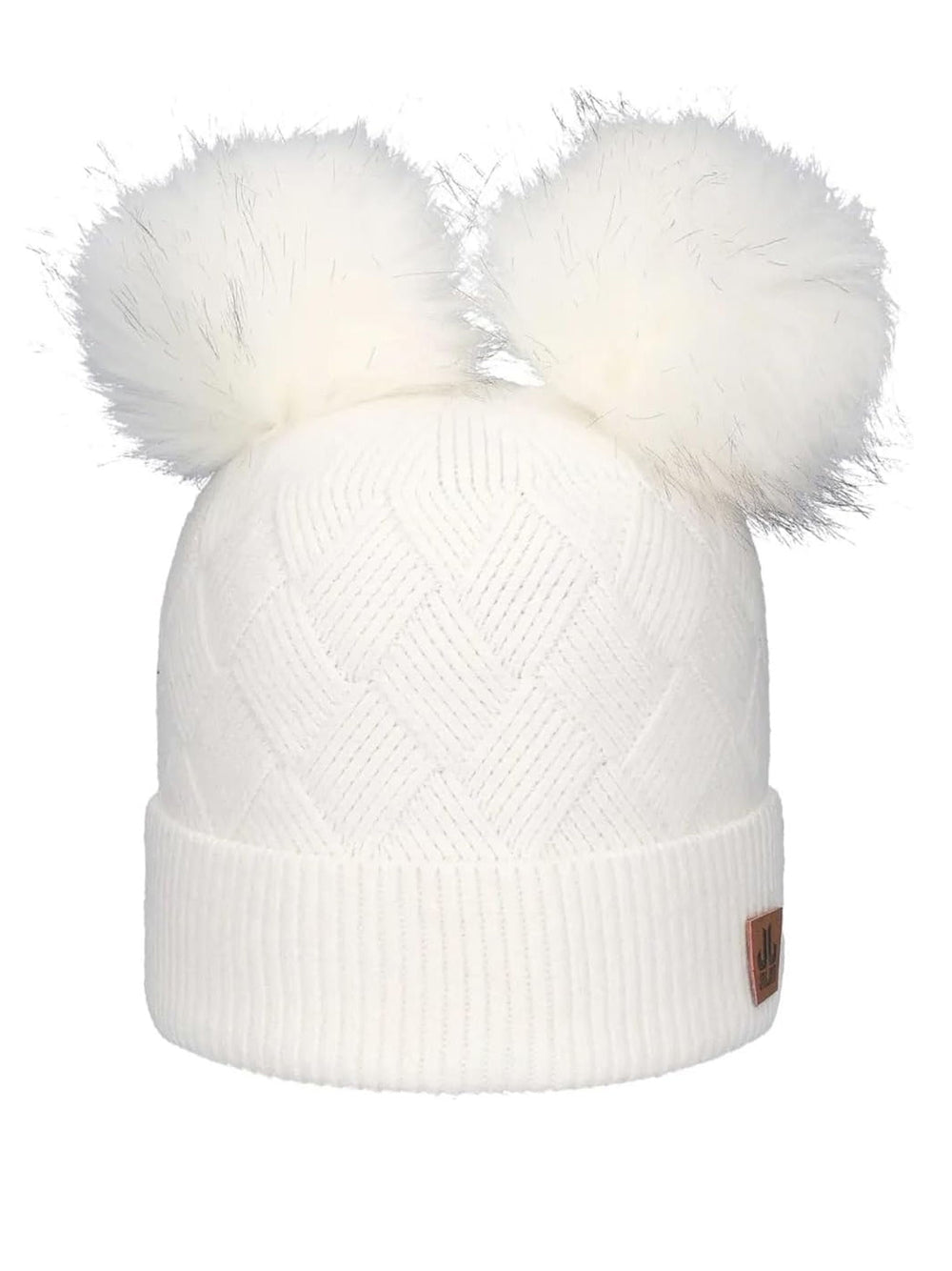 Cappello Jailjam Donna Recycled Double Pom Bianco Jailjam Angolo dello Sport