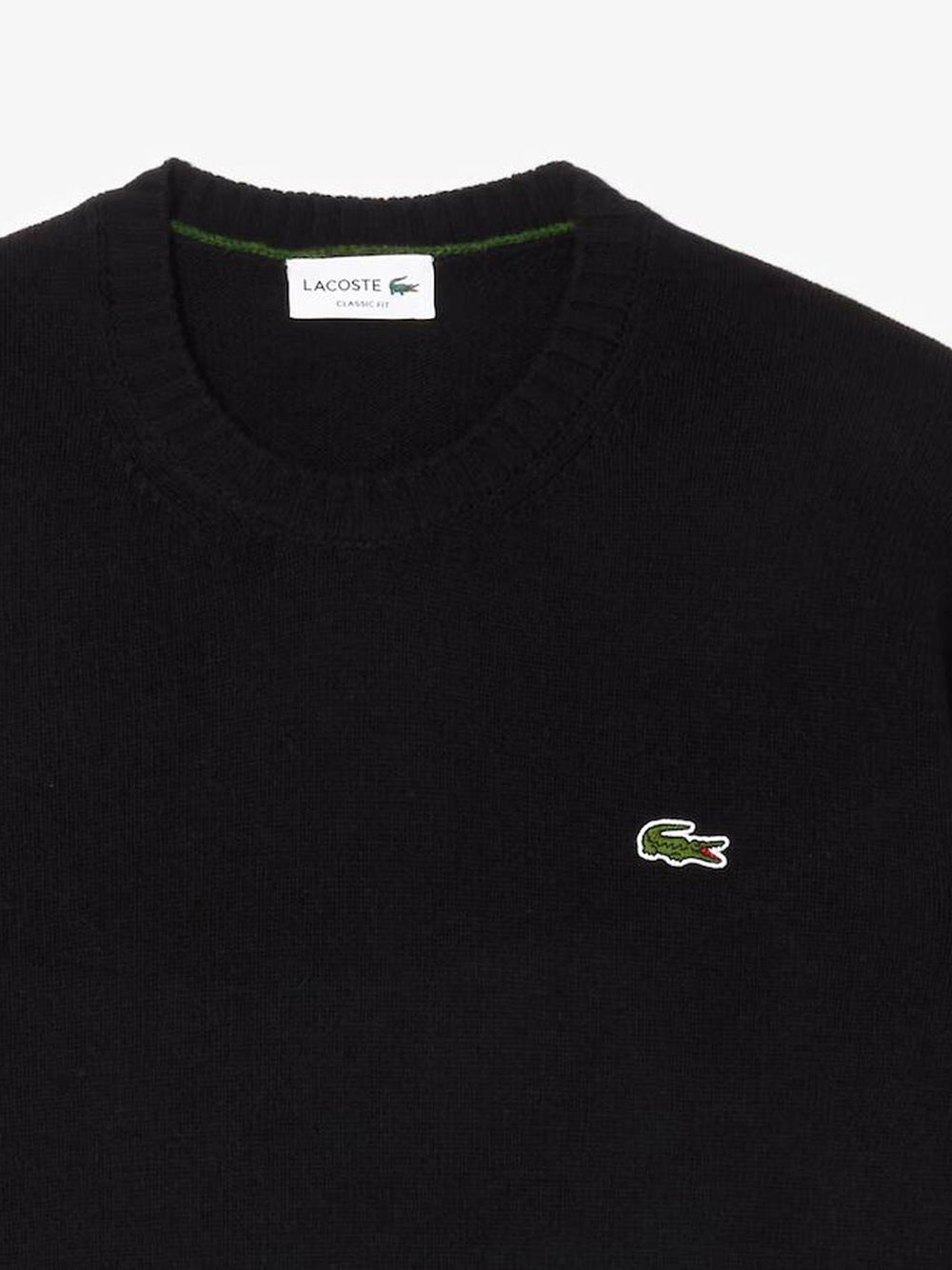 Pullover Lacoste Uomo Nero Lacoste Angolo dello Sport