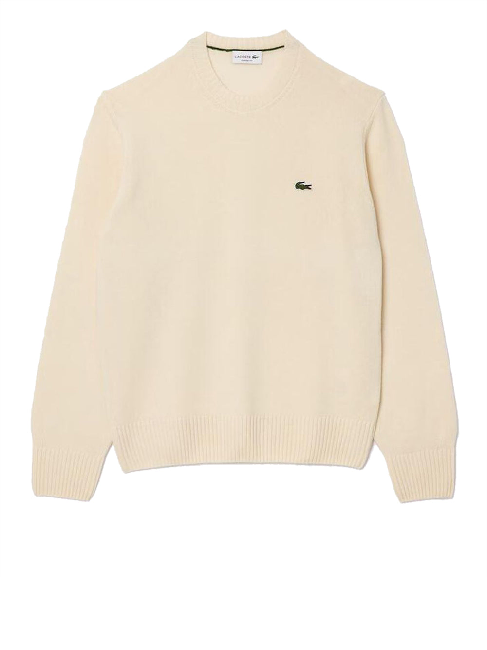 Pullover Lacoste Uomo Avorio Lacoste Angolo dello Sport
