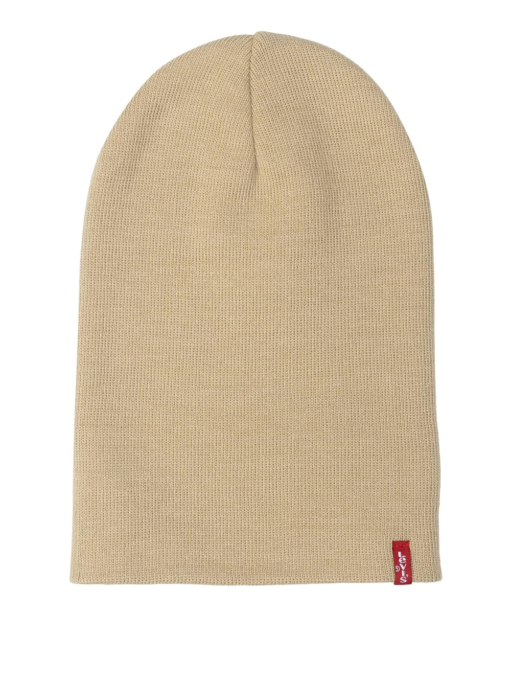 Cappello Levisacc Unisex Slouchy Red Tab Beanie Beige Levi's Angolo dello Sport