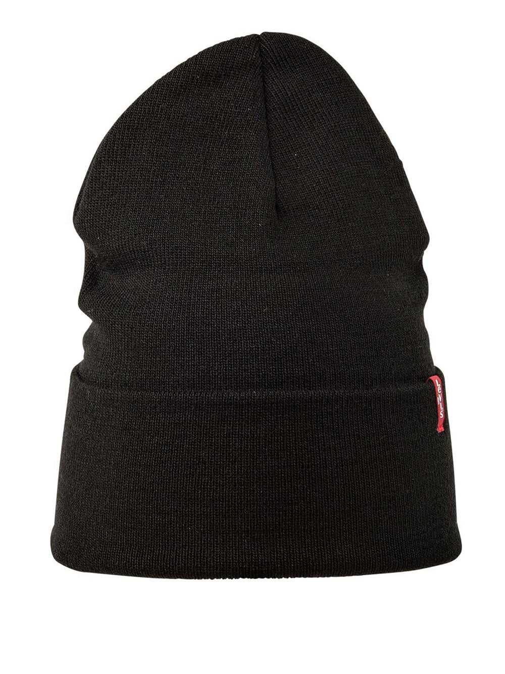 Cappello Levisacc Unisex Slouchy Red Tab Beanie Nero Levi's Angolo dello Sport