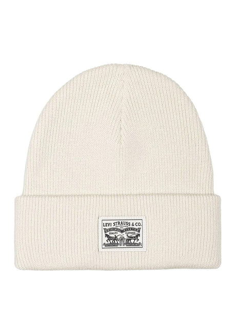 Cappello Levisacc Unisex Women's Backpatch Beanie Avorio Levi's  Angolo dello Sport