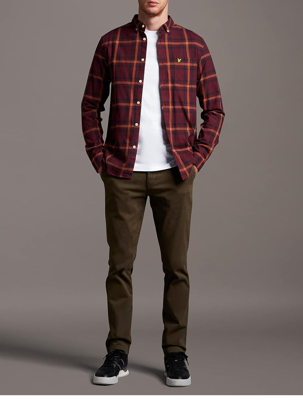 T-Shirt Lyle & Scott Uomo Plain Bianco Lyle & Scott Angolo dello Sport