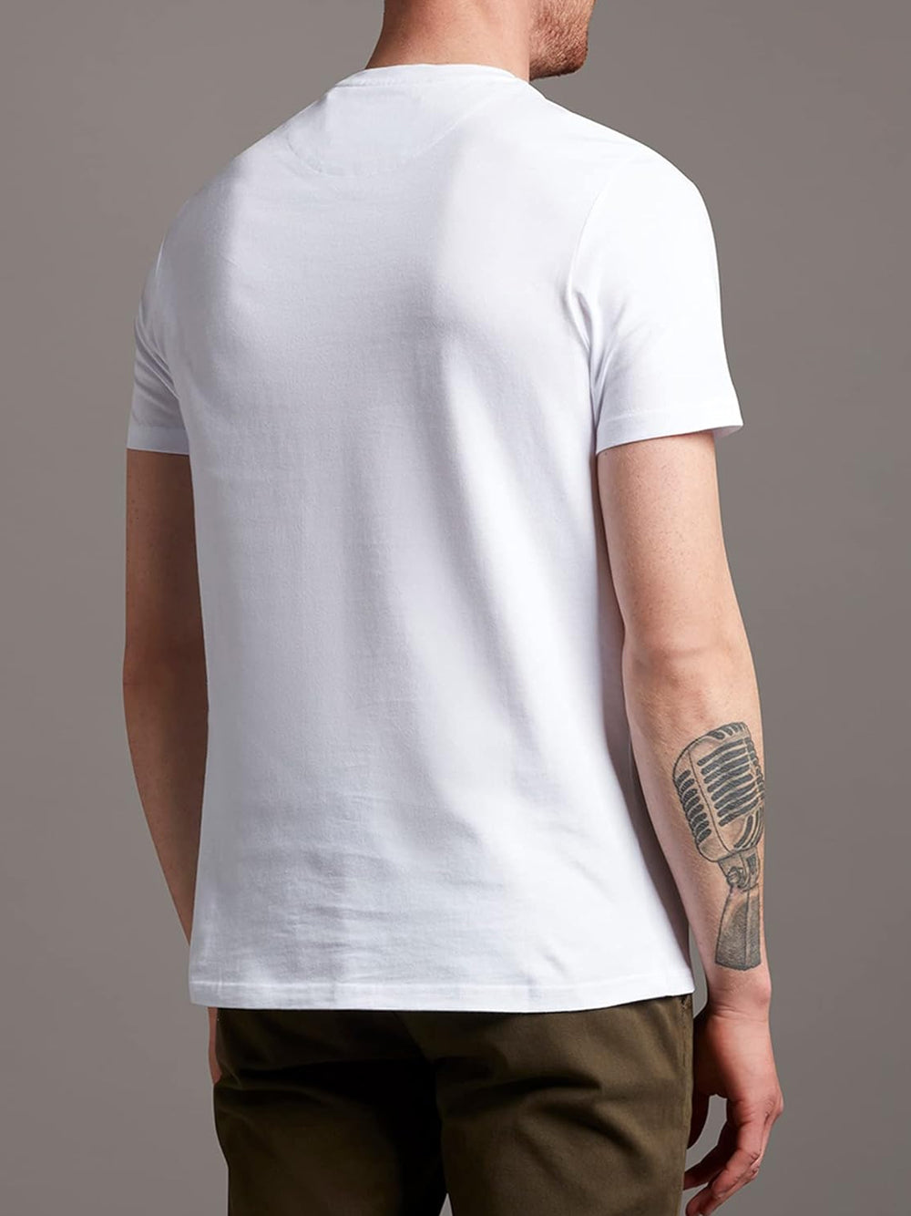 T-Shirt Lyle & Scott Uomo Plain Bianco Lyle & Scott  Angolo dello Sport