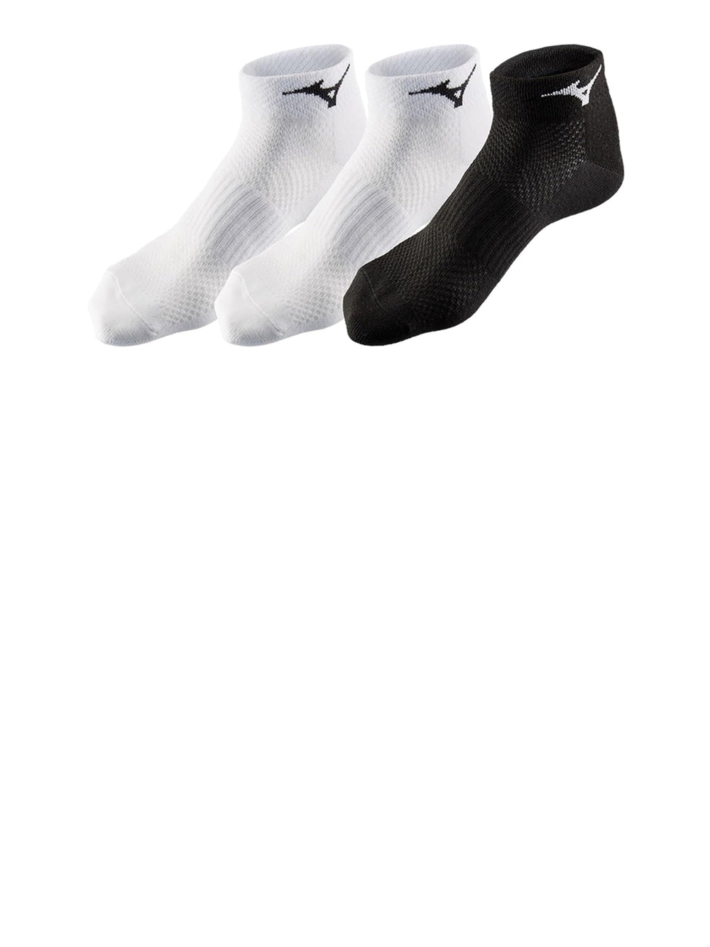 Calze Sportive Mizuno Unisex Run Sock Triple Pack Bianco Mizuno Angolo dello Sport