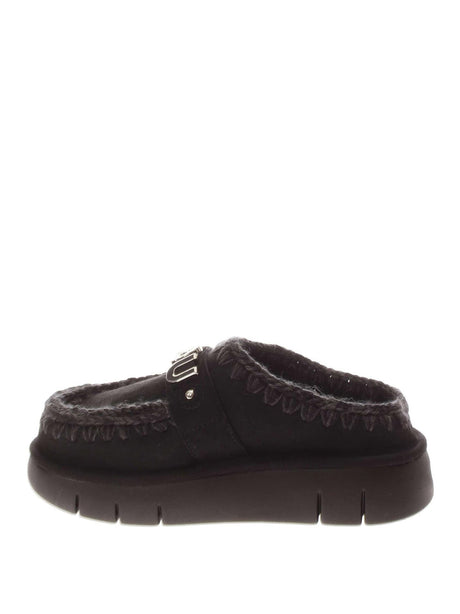 Stivaletti Mou Donna Bounce Clog Metal Logo Nero Mou  Angolo dello Sport