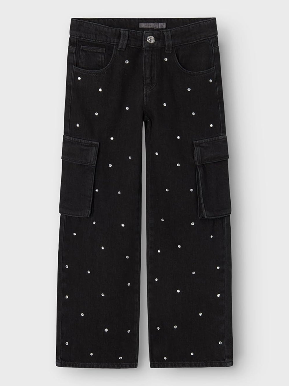 Jeans Name It Bambina Rose Wide Cargo Nero Name It Angolo dello Sport