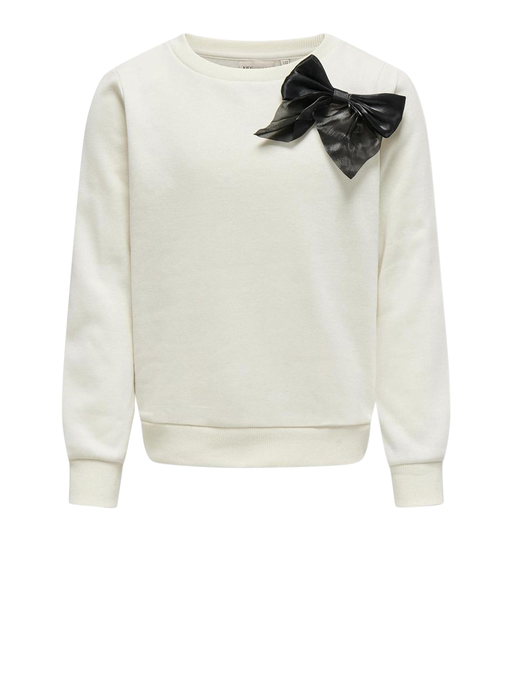 Felpa Only Bambina Bow Bianco Only  Angolo dello Sport