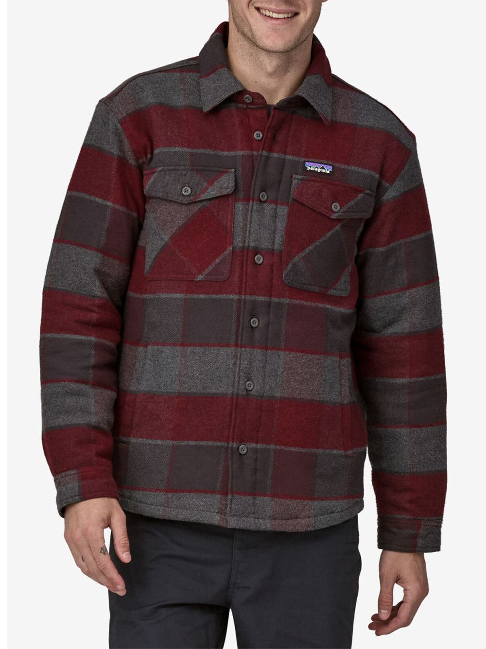 Camicia Patagonia Uomo Lw Insulated Fjord Flannel Shirt Nero Patagonia  Angolo dello Sport