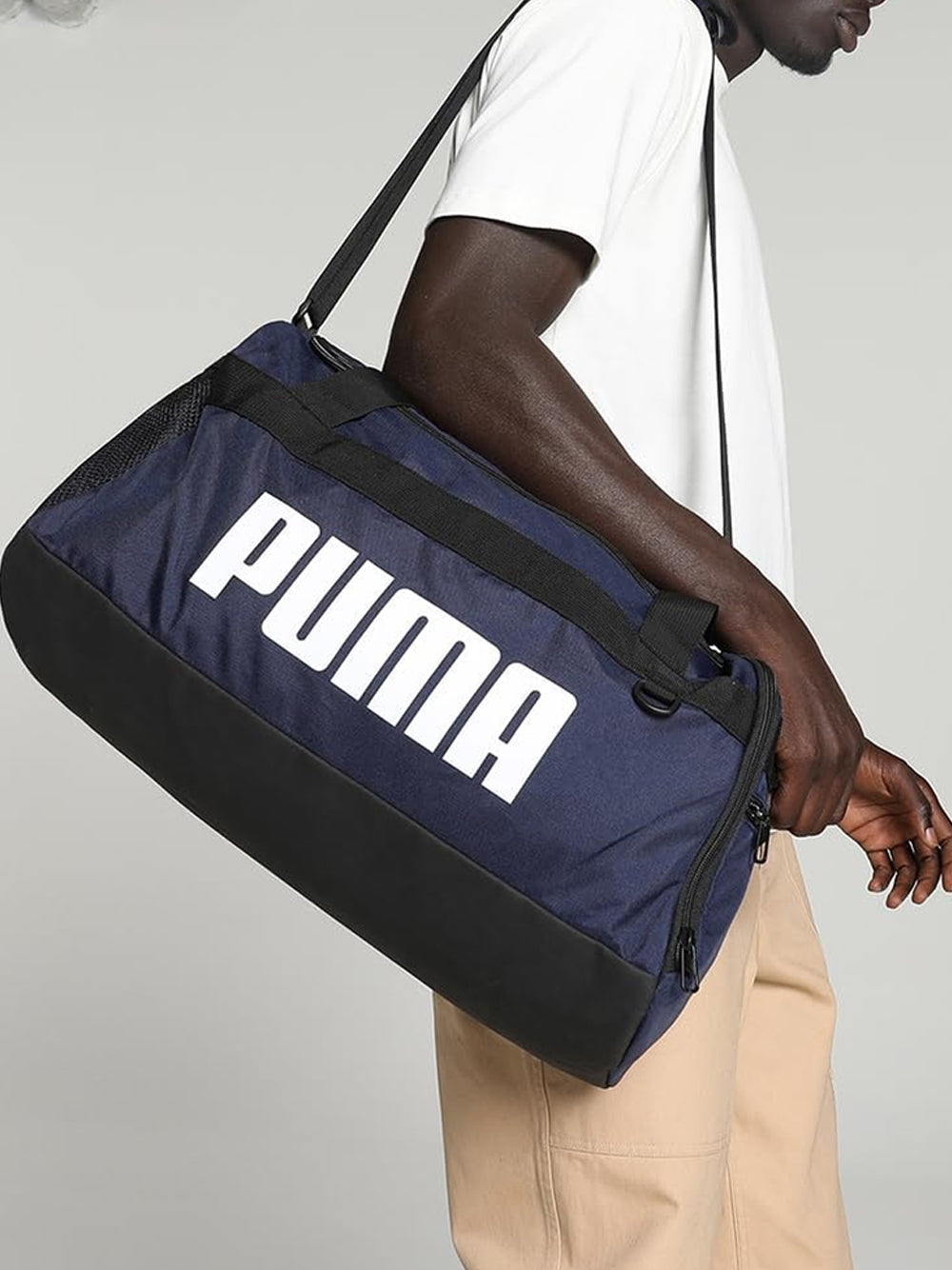 Borsone Puma Unisex Challenger Duffel Bag S Navy Puma Angolo dello Sport