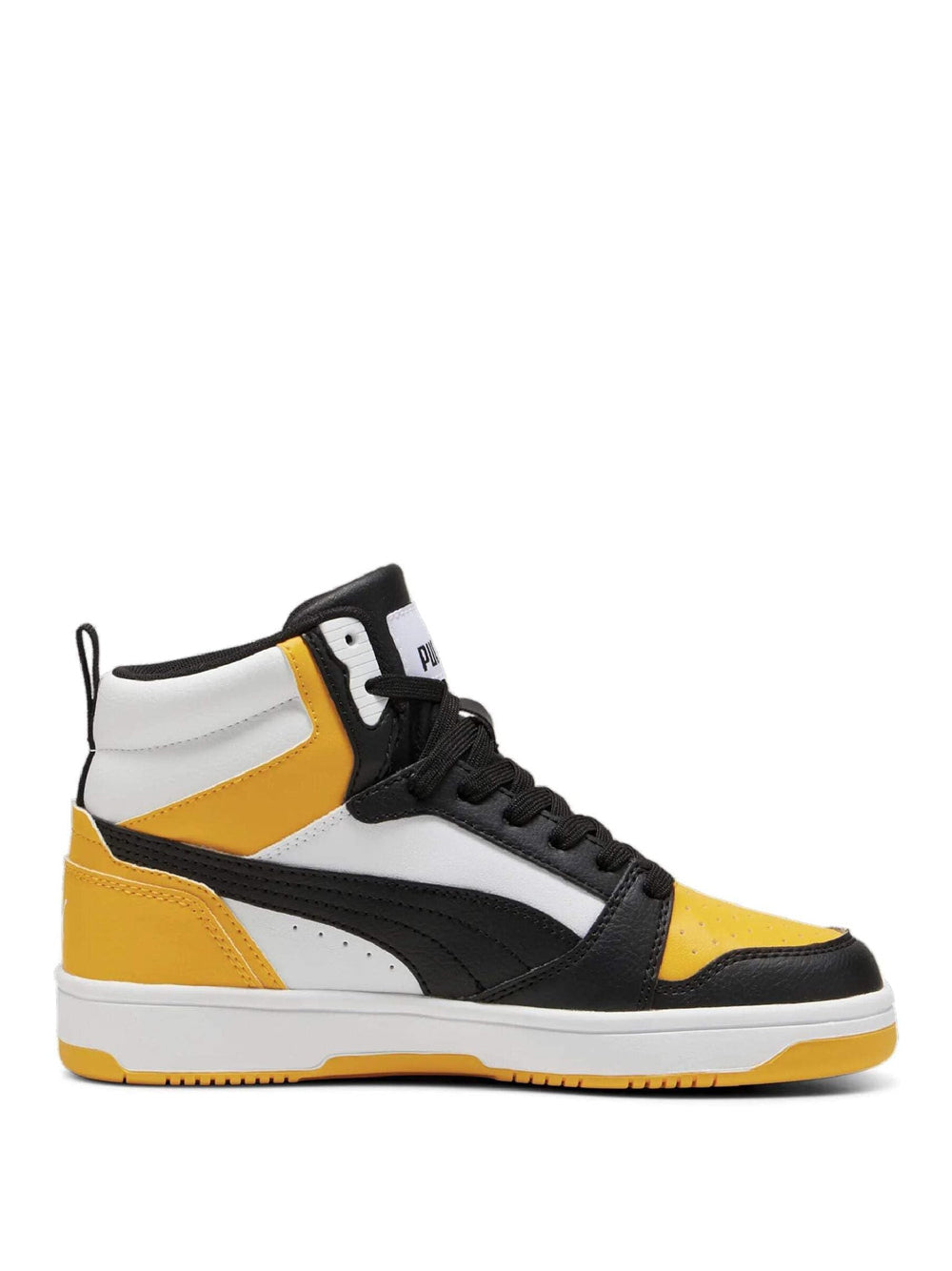Sneakers Puma Bambino Rebound V6 Mid Jr Giallo Puma Angolo dello Sport