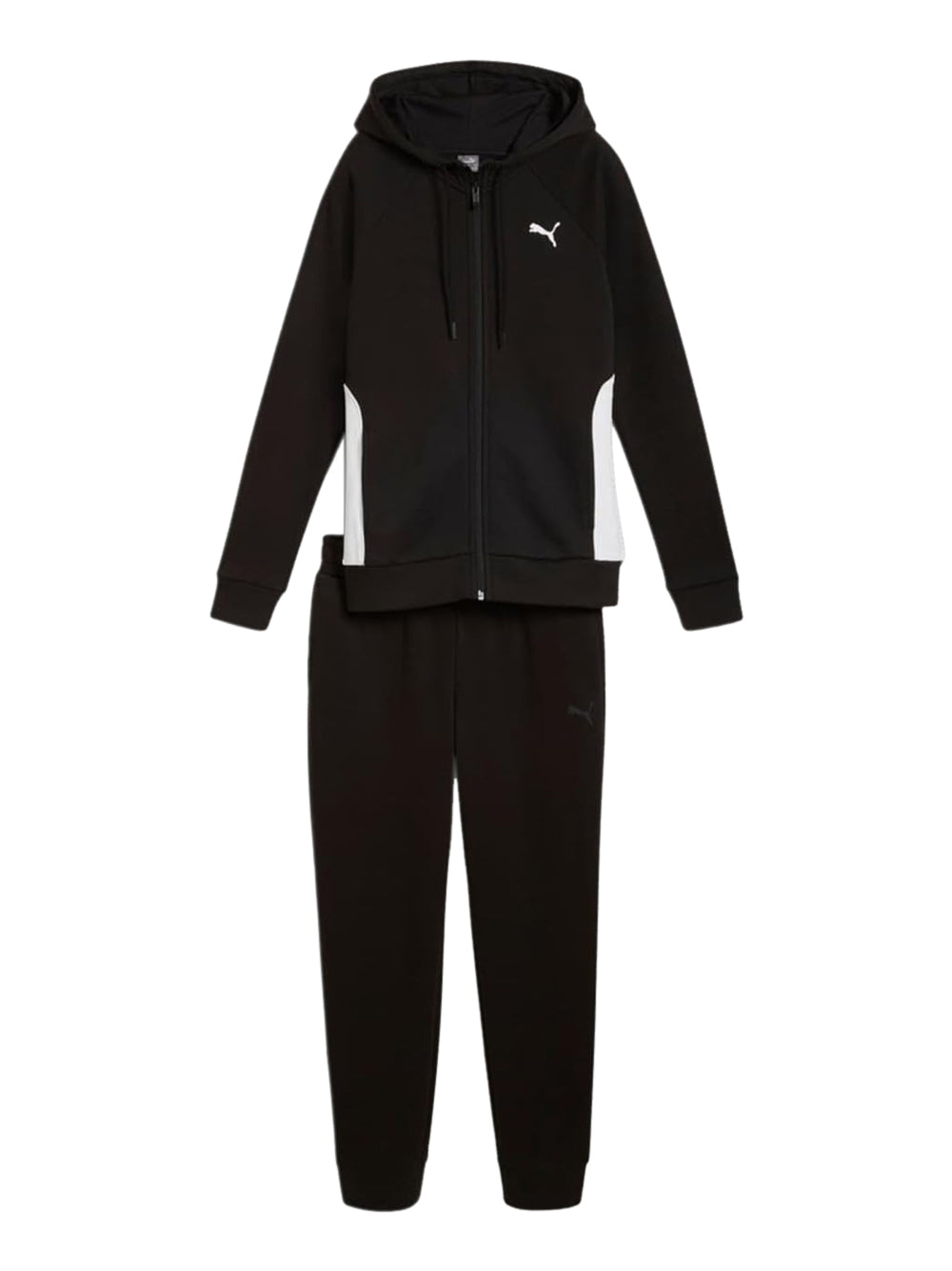 Tuta Sportiva Puma Donna Classic Hooded Tracksuit Fl Nero Puma Angolo dello Sport