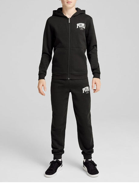 Felpa Puma Bambino Squad FulL-Zip Sweat Suit Fl B Nero Puma  Angolo dello Sport