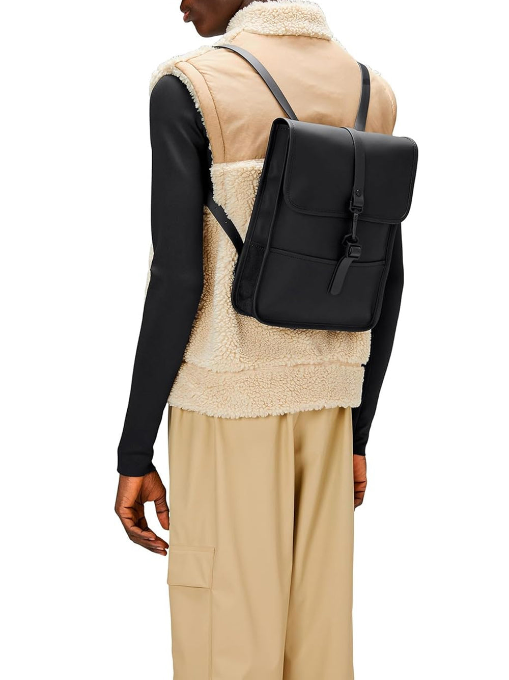 Zaino Rains Unisex Micro Nero Rains Angolo dello Sport