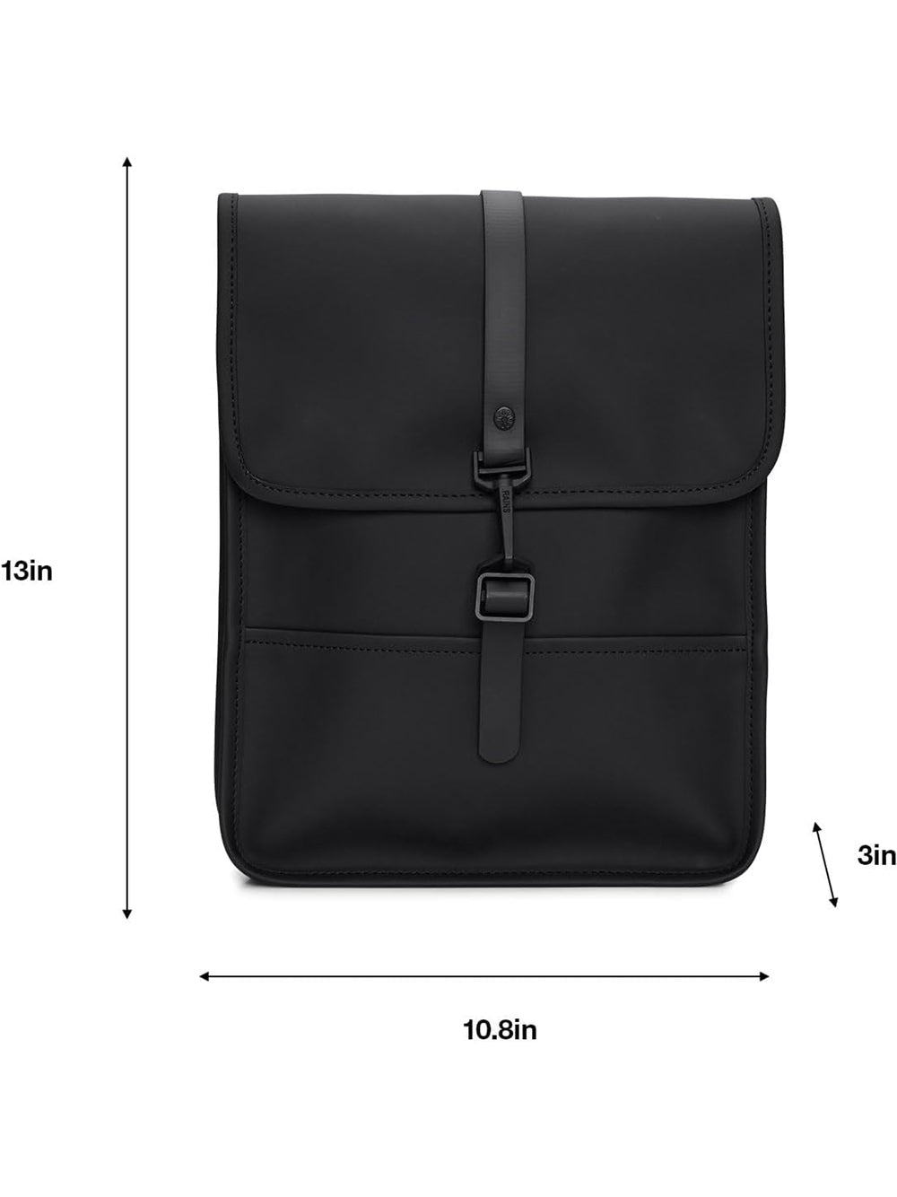 Zaino Rains Unisex Micro Nero Rains Angolo dello Sport