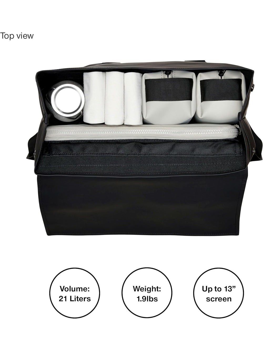 Zaino Rains Unisex Msn Verde Rains Angolo dello Sport