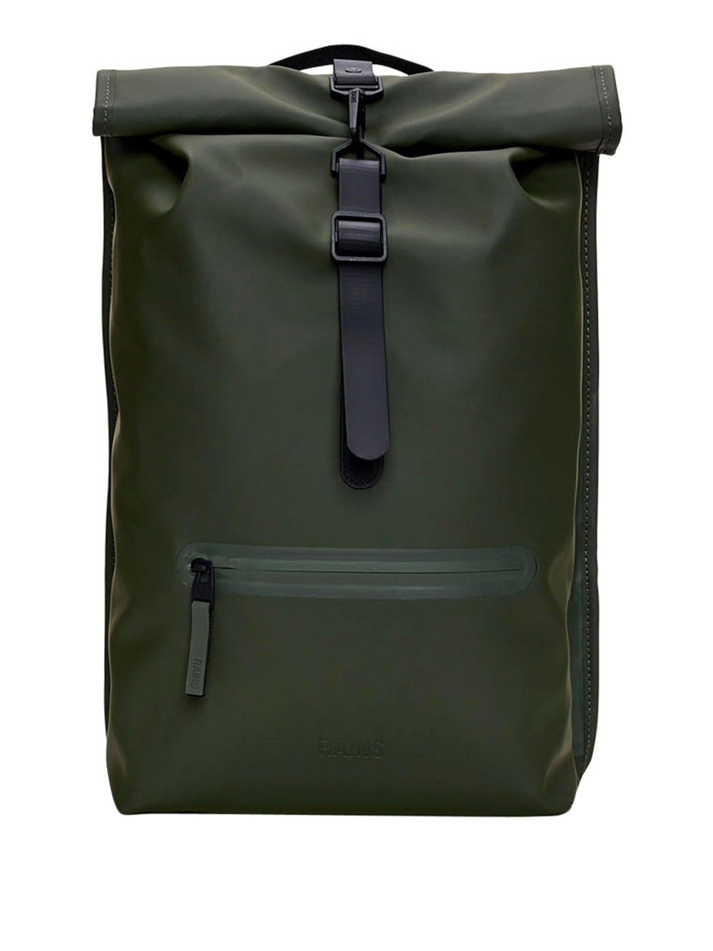 Zaino Rains Unisex Rolltop Rucksack Verde Rains Angolo dello Sport