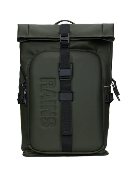 Zaino Rains Unisex Texel Moulded Verde Rains  Angolo dello Sport