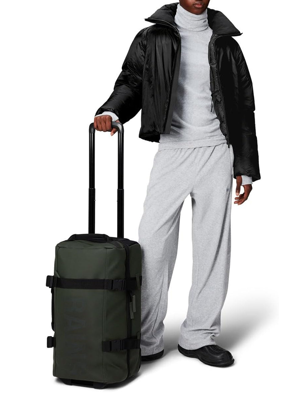 Trolley Rains Unisex Texel Cabin Verde Rains Angolo dello Sport